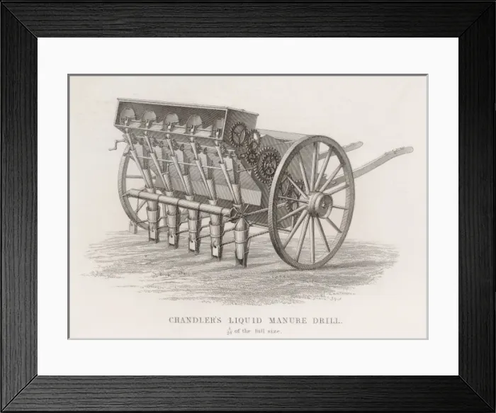 Framed Print : Liquid Manure Drill Framed Print : Liquid Manure Drill