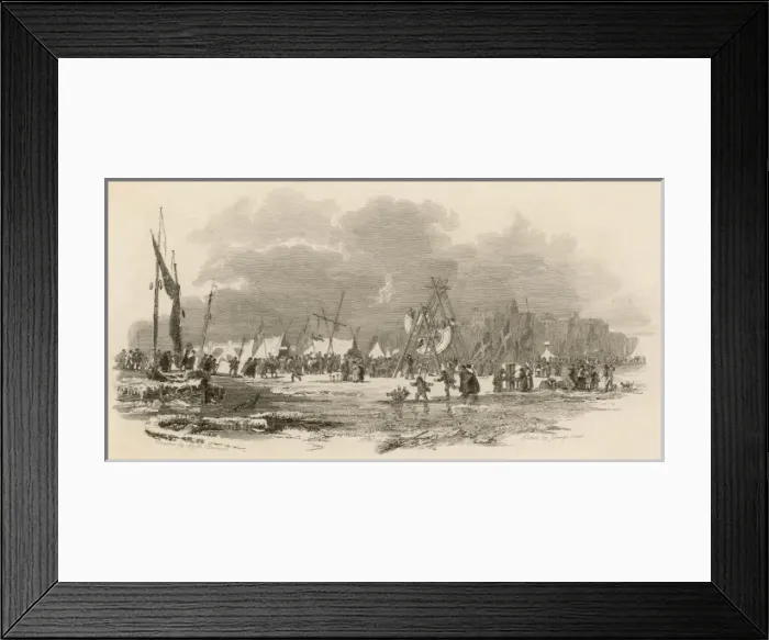 Framed Print : Frost Fair / Thames / 1814 Framed Print : Frost Fair / Thames / 1814