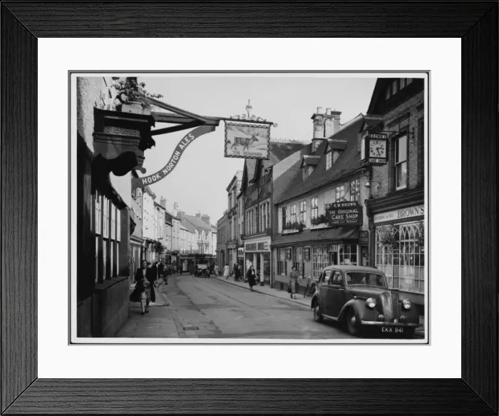 Framed Print : Street Scene 1950S Framed Print : Street Scene 1950S