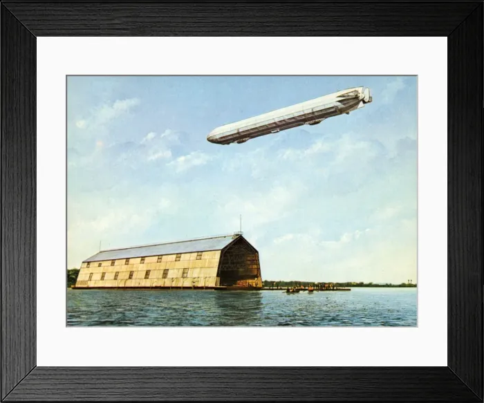 Framed Print : Zeppelin Lz 4 / Postcard Framed Print : Zeppelin Lz 4 / Postcard