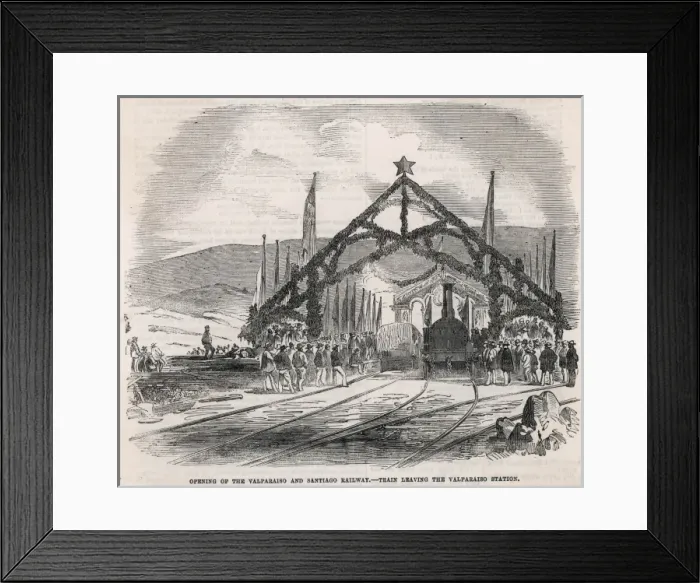 Framed Print : Rail / South America / Chile Framed Print : Rail / South America / Chile