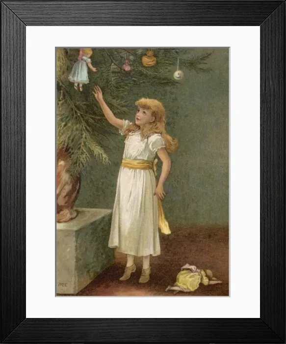 Framed Print : Girl Reaches for Doll Framed Print : Girl Reaches for Doll