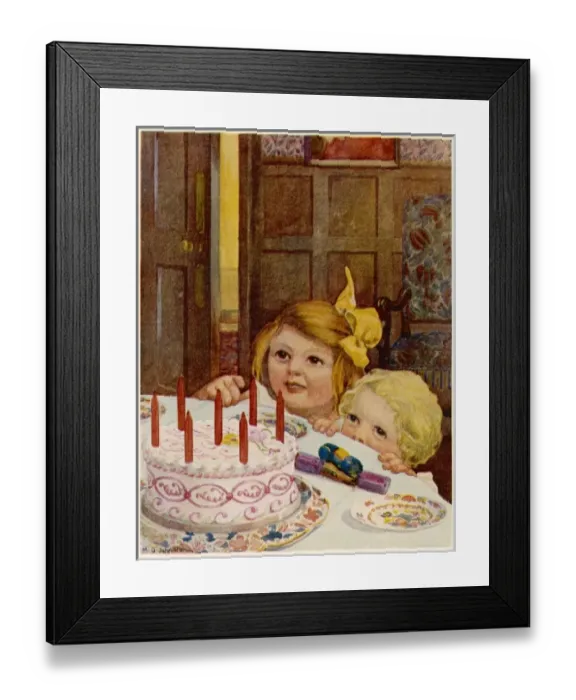 Framed Print : 7-YEAR OLDs CAKE Framed Print : 7-YEAR OLDs CAKE