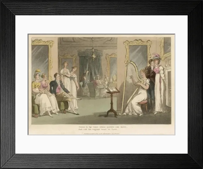 Framed Print : Music / Instruments / Harp Framed Print : Music / Instruments / Harp