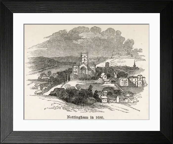 Framed Print : Nottingham Then Framed Print : Nottingham Then