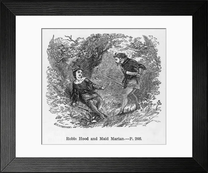 Framed Print : Robin & Maid Marian Framed Print : Robin & Maid Marian