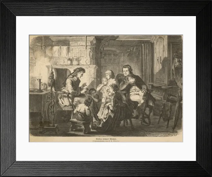 Framed Print : Musaeus Collecting Framed Print : Musaeus Collecting