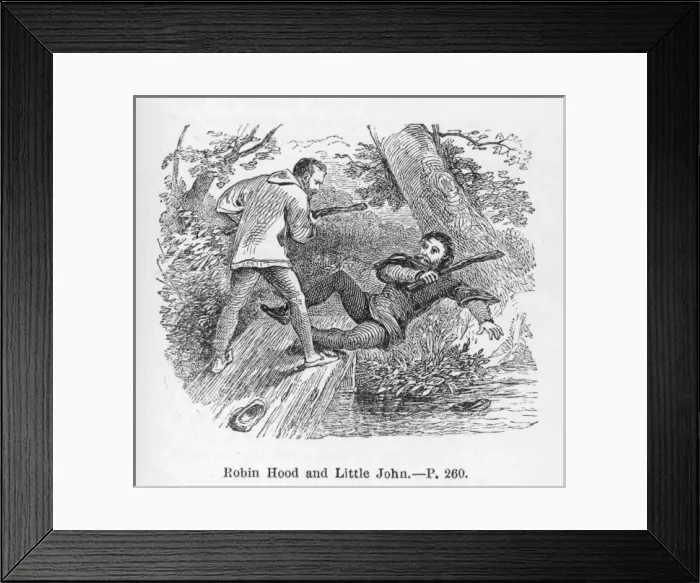 Framed Print : Robin and Little John Framed Print : Robin and Little John