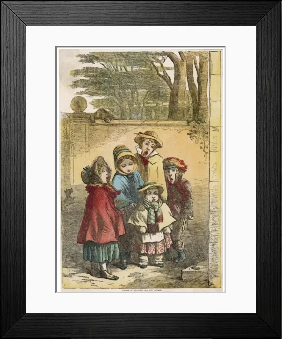 Framed Print : Children Singing Carols Framed Print : Children Singing Carols