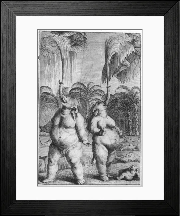 Framed Print : Restif - Elephantmen Framed Print : Restif - Elephantmen