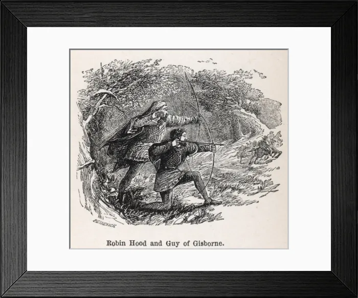 Framed Print : Robin & Guy Gisborne Framed Print : Robin & Guy Gisborne
