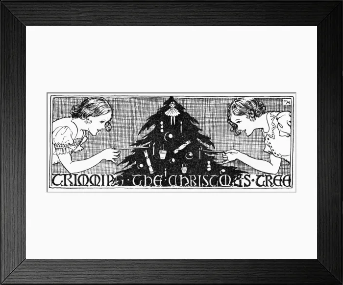 Framed Print : Trimming the Tree Framed Print : Trimming the Tree