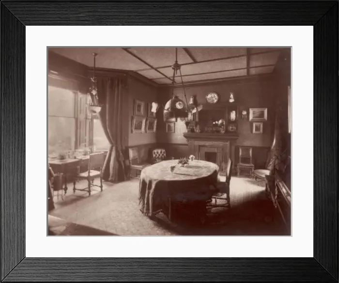 Framed Print : Victorian Dining Room Framed Print : Victorian Dining Room