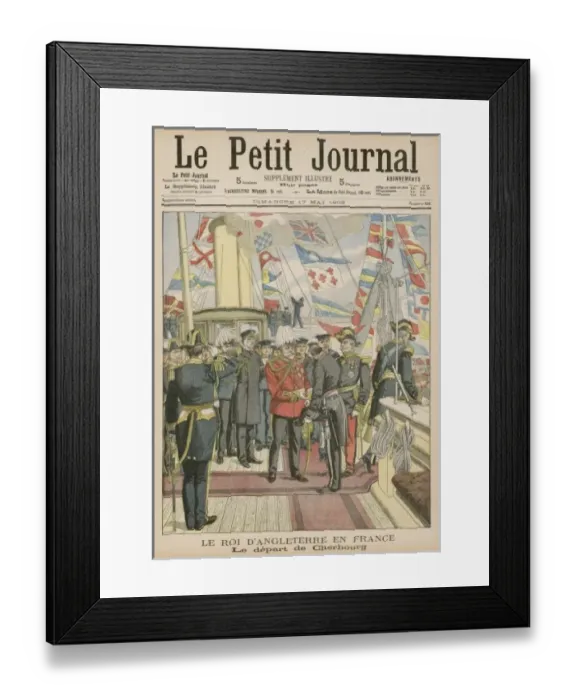 Framed Print : Edward Vii / Cherbourg 03 Framed Print : Edward Vii / Cherbourg 03
