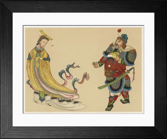 Framed Print : Chinese Empress & Suitor Framed Print : Chinese Empress & Suitor