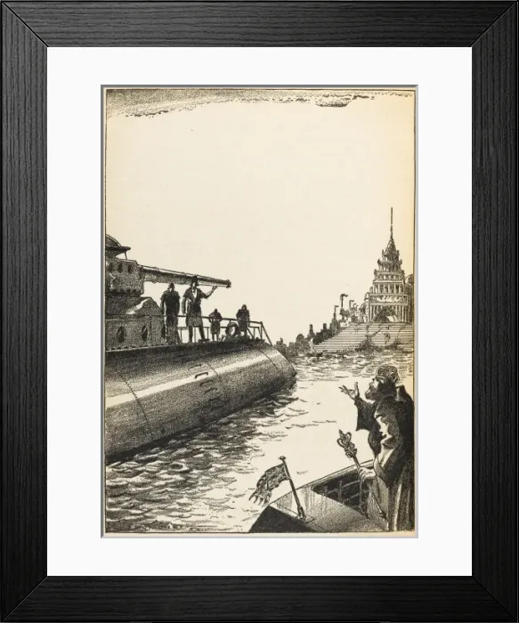 Framed Print : Scene in Lemuria Framed Print : Scene in Lemuria