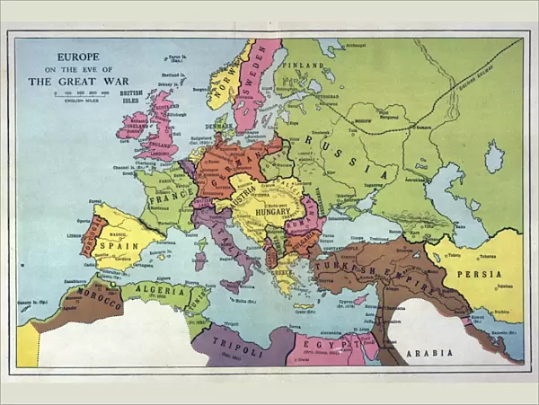 Europe Map C1914