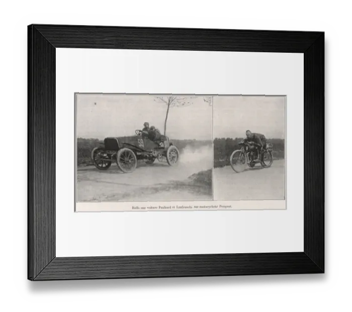 Framed Print : Paris-Madrid Race 1903 Framed Print : Paris-Madrid Race 1903