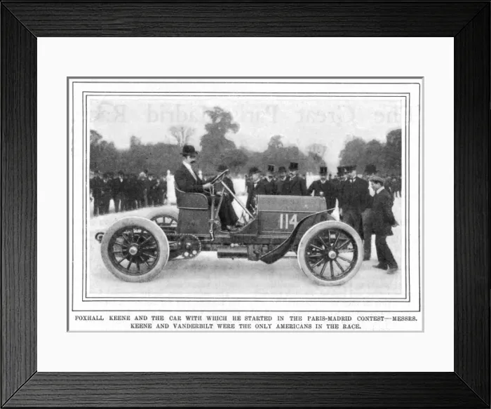 Framed Print : Paris-Madrid Race 1903 Framed Print : Paris-Madrid Race 1903