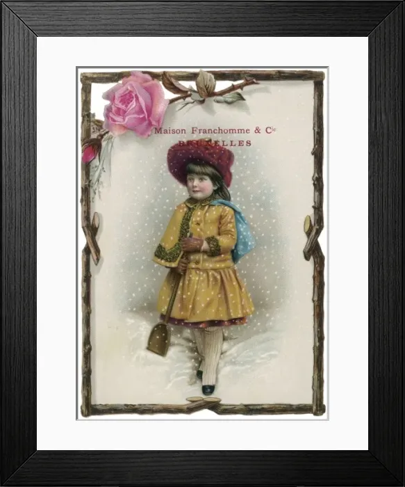 Framed Print : Costume  /  Girl  /  Franchomme