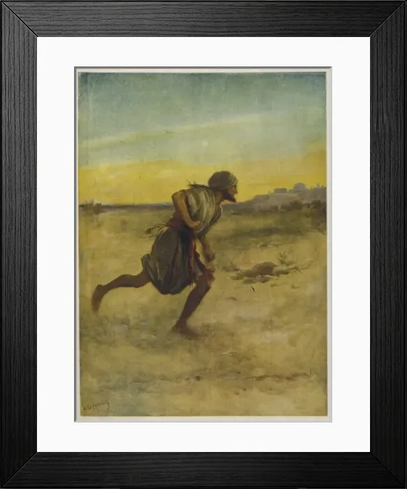 Framed Print : David Approaches Fight Framed Print : David Approaches Fight