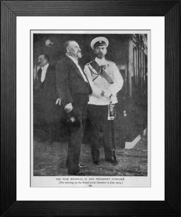Framed Print : Nicholas II & Poincare Framed Print : Nicholas II & Poincare
