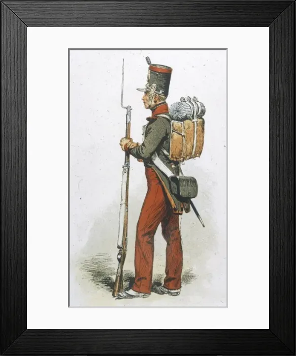 Framed Print : Infantry of Line 1835 Framed Print : Infantry of Line 1835