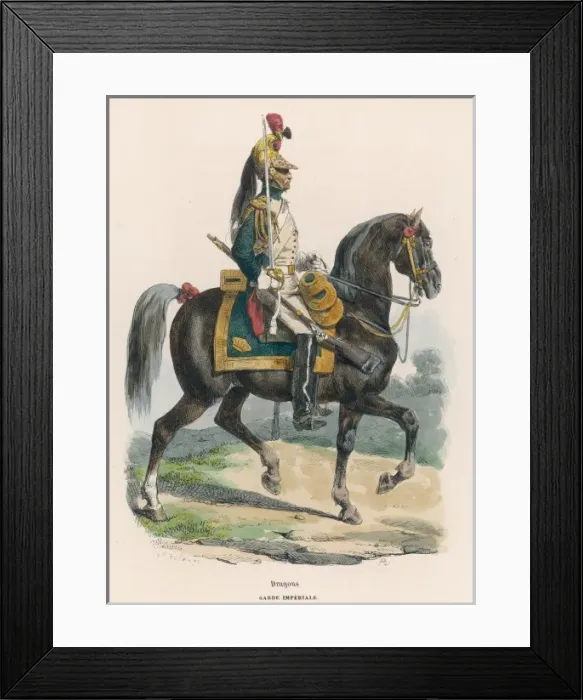 Framed Print : Garde Imperiale Dragoon Framed Print : Garde Imperiale Dragoon