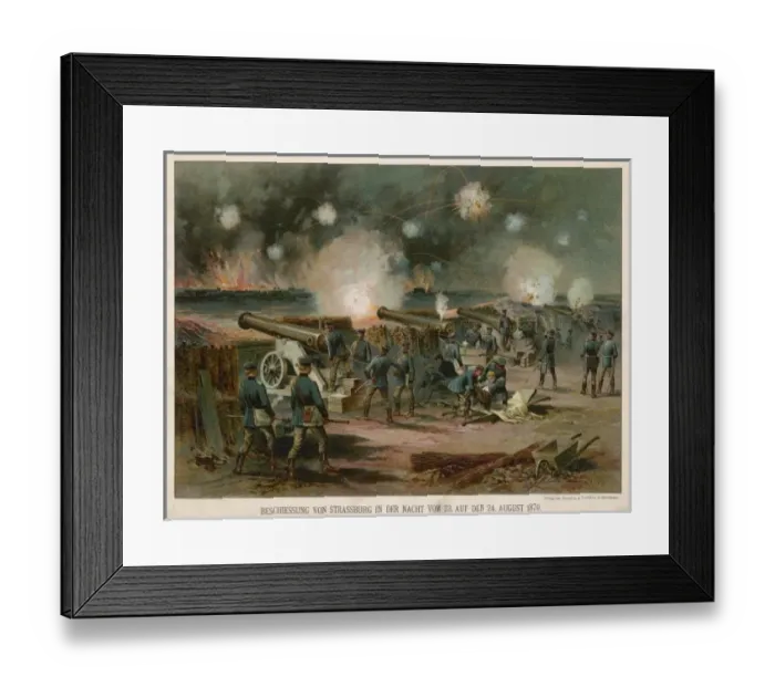 Framed Print : Franco-Pruss / Strasbourg Framed Print : Franco-Pruss / Strasbourg