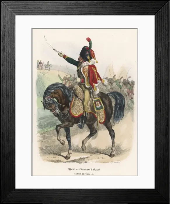 Framed Print : Garde Imperiale Chasseur Framed Print : Garde Imperiale Chasseur