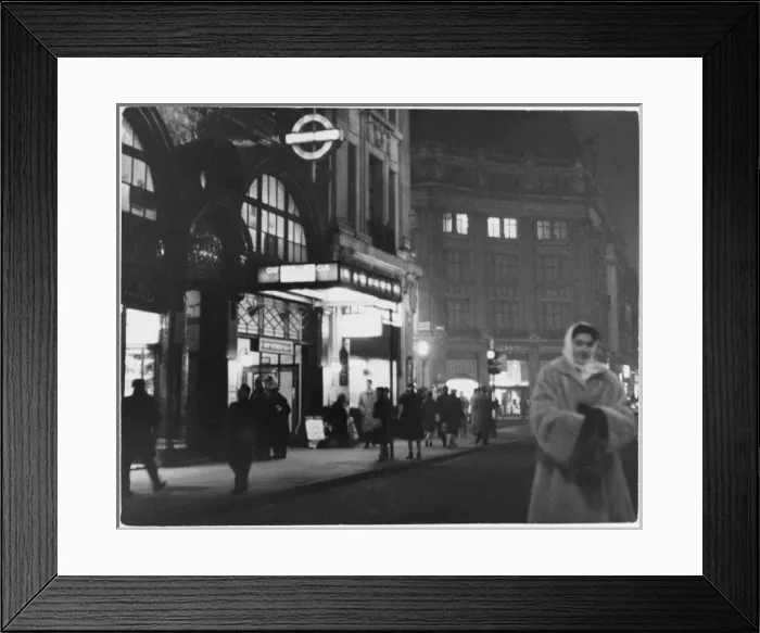 Framed Print : Oxford Circus Tube / 1950S Framed Print : Oxford Circus Tube / 1950S