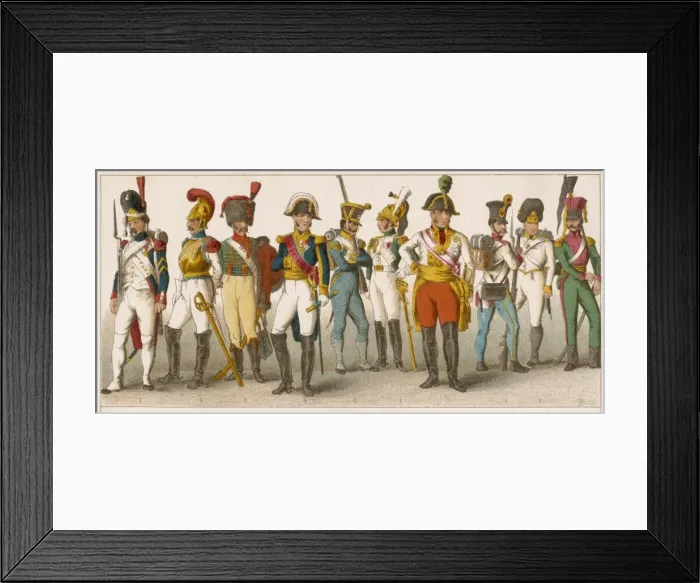 Framed Print : Austrian Soldiers 7-10 Framed Print : Austrian Soldiers 7-10