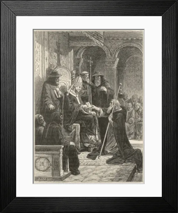 Framed Print : Peter Hermit / Pope Urban Framed Print : Peter Hermit / Pope Urban