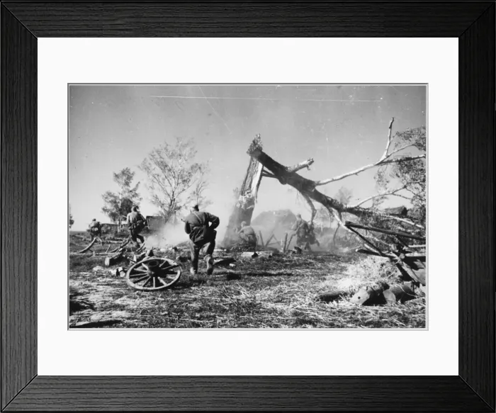 Framed Print : Russians Liberate Villag Framed Print : Russians Liberate Villag