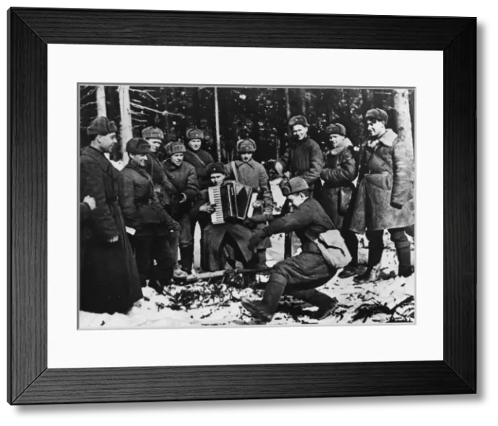 Framed Print : Russian Troops Relax Framed Print : Russian Troops Relax