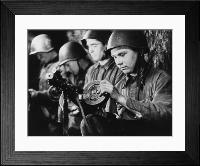 Framed Print : Russians in Trench Framed Print : Russians in Trench