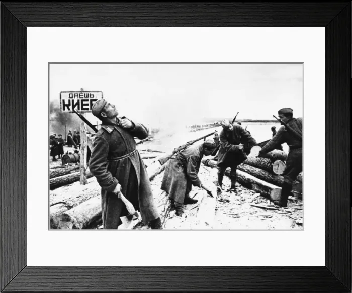 Framed Print : Russian Pontoon Bridge Framed Print : Russian Pontoon Bridge