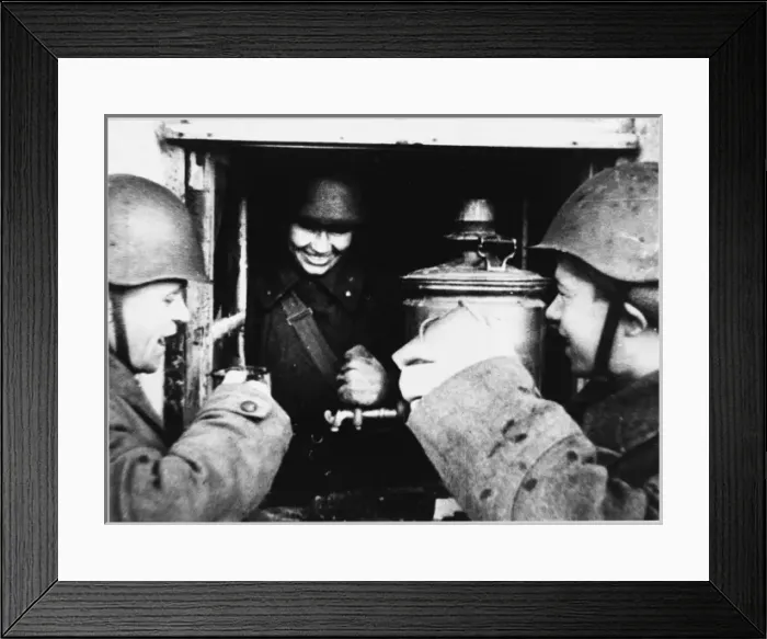 Framed Print : Soviet Troops Rest Framed Print : Soviet Troops Rest