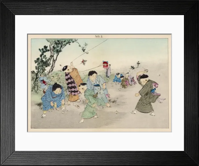 Framed Print : Racial / Japan / Children Framed Print : Racial / Japan / Children