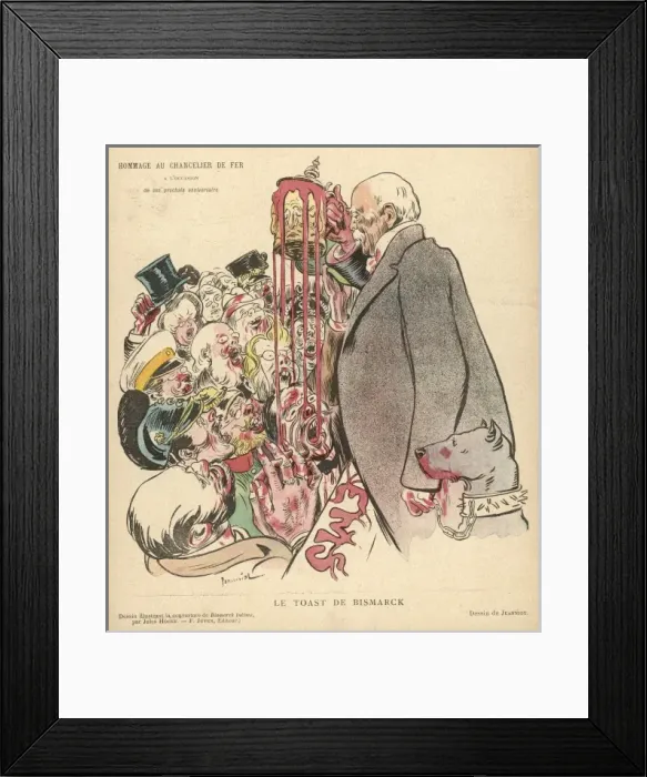 Framed Print : Toast of Bismarck / Rire Framed Print : Toast of Bismarck / Rire
