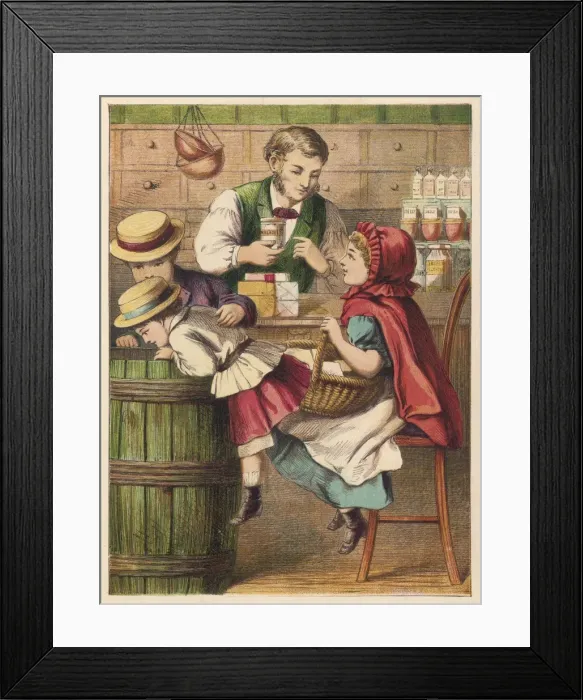 Framed Print : Trade / Shops / Food / Grocers Framed Print : Trade / Shops / Food / Grocers