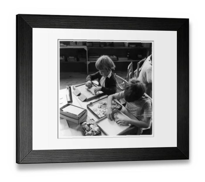 Framed Print : Pupils / Jigsaw Etc 1957 Framed Print : Pupils / Jigsaw Etc 1957