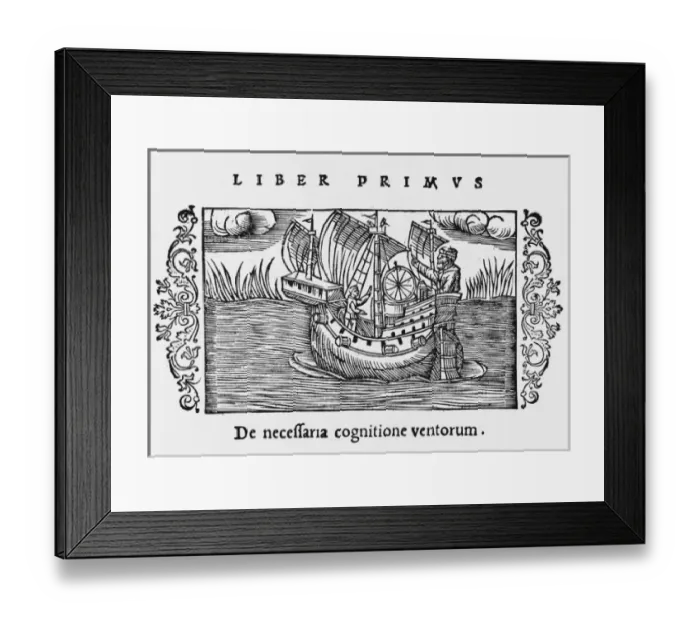 Framed Print : Olaus Magnus / Navigation Framed Print : Olaus Magnus / Navigation