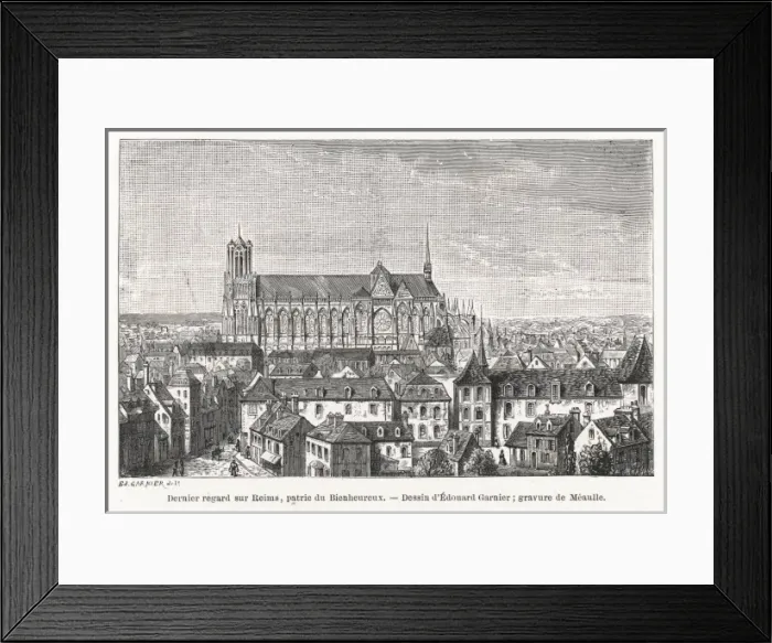 Framed Print : Reims Cathedral Framed Print : Reims Cathedral