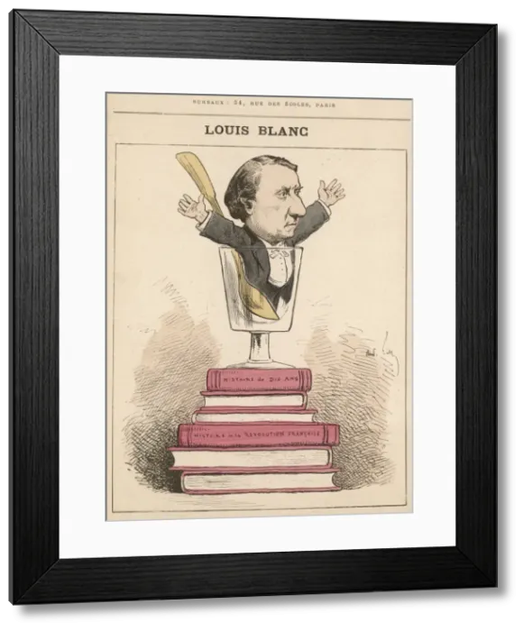 Framed Print : Louis Blanc / Gill 1878 Framed Print : Louis Blanc / Gill 1878