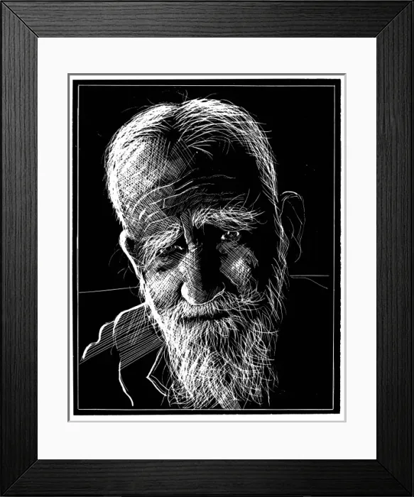 Framed Print : Gb Shaw / Jeffrey Morgan B Framed Print : Gb Shaw / Jeffrey Morgan B