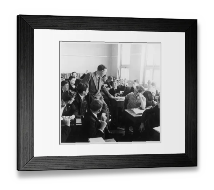 Framed Print : Lesson in Progress / 1960 Framed Print : Lesson in Progress / 1960