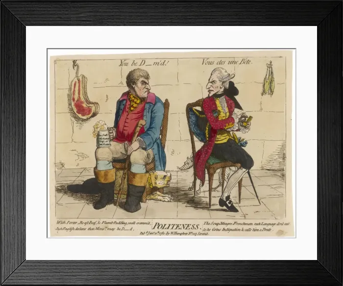 Framed Print : John Bull / Gillray Framed Print : John Bull / Gillray
