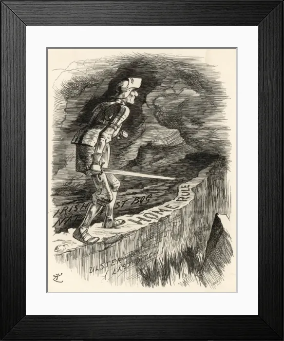 Framed Print : Ireland / Cartoon 1893 Framed Print : Ireland / Cartoon 1893