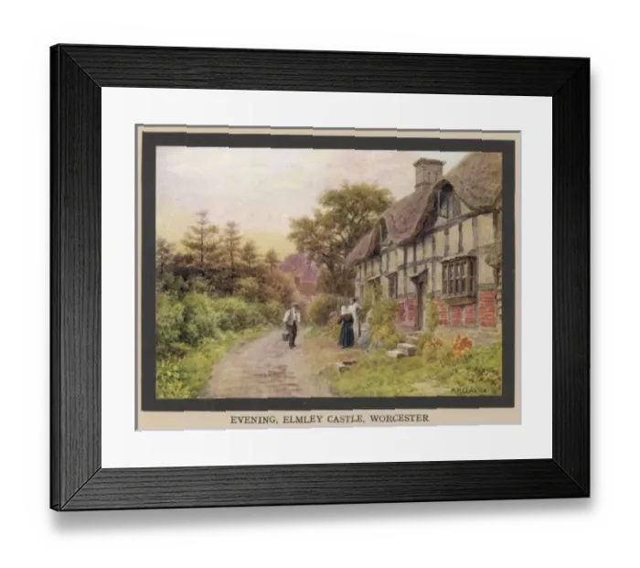 Framed Print : Cottage at Elmley Castle Framed Print : Cottage at Elmley Castle